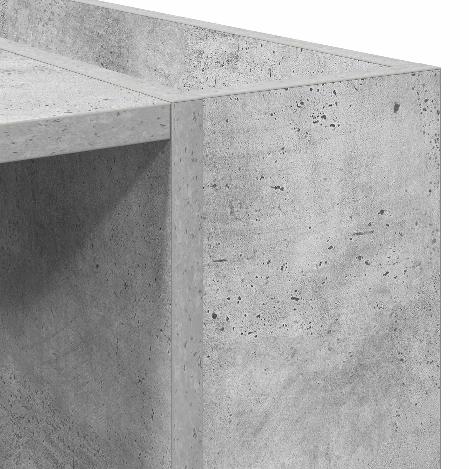 Salontafel Beton Grijs 95 x 50 x 34 cm Bewerkt hout