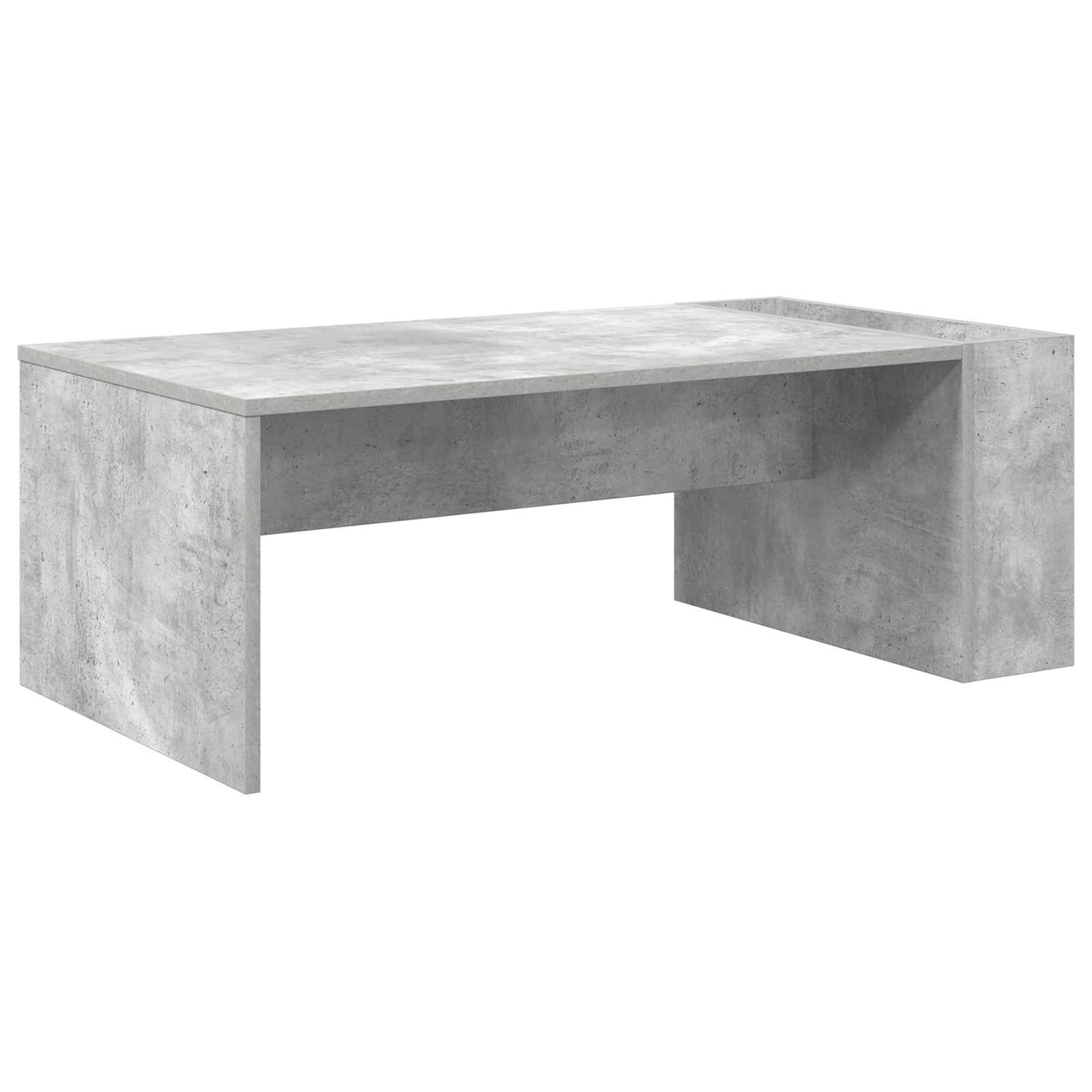 Salontafel Beton Grijs 95 x 50 x 34 cm Bewerkt hout