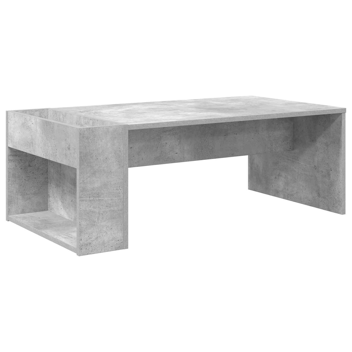Salontafel Beton Grijs 95 x 50 x 34 cm Bewerkt hout
