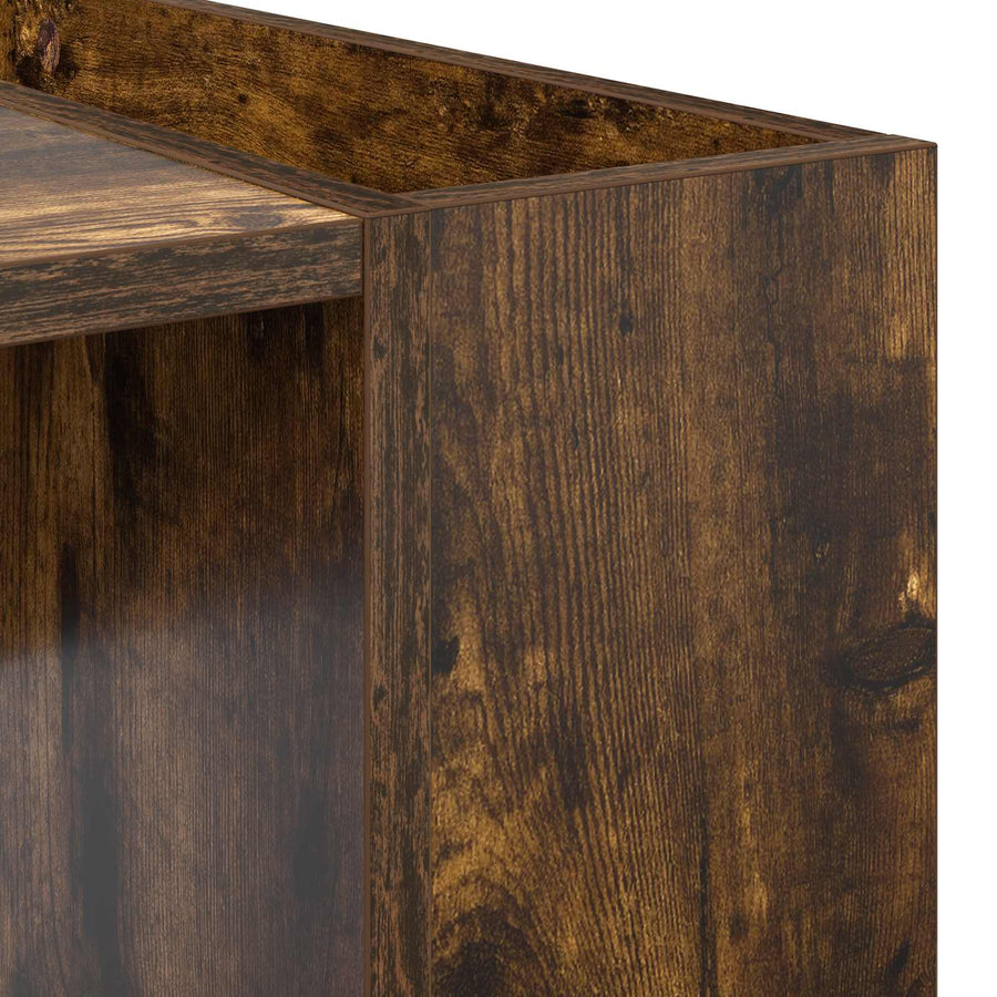 Salontafel Gerookt eiken 95 x 50 x 34 cm Bewerkt hout