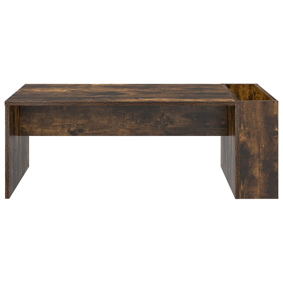 Salontafel Gerookt eiken 95 x 50 x 34 cm Bewerkt hout