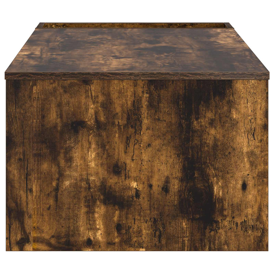 Salontafel Gerookt eiken 95 x 50 x 34 cm Bewerkt hout