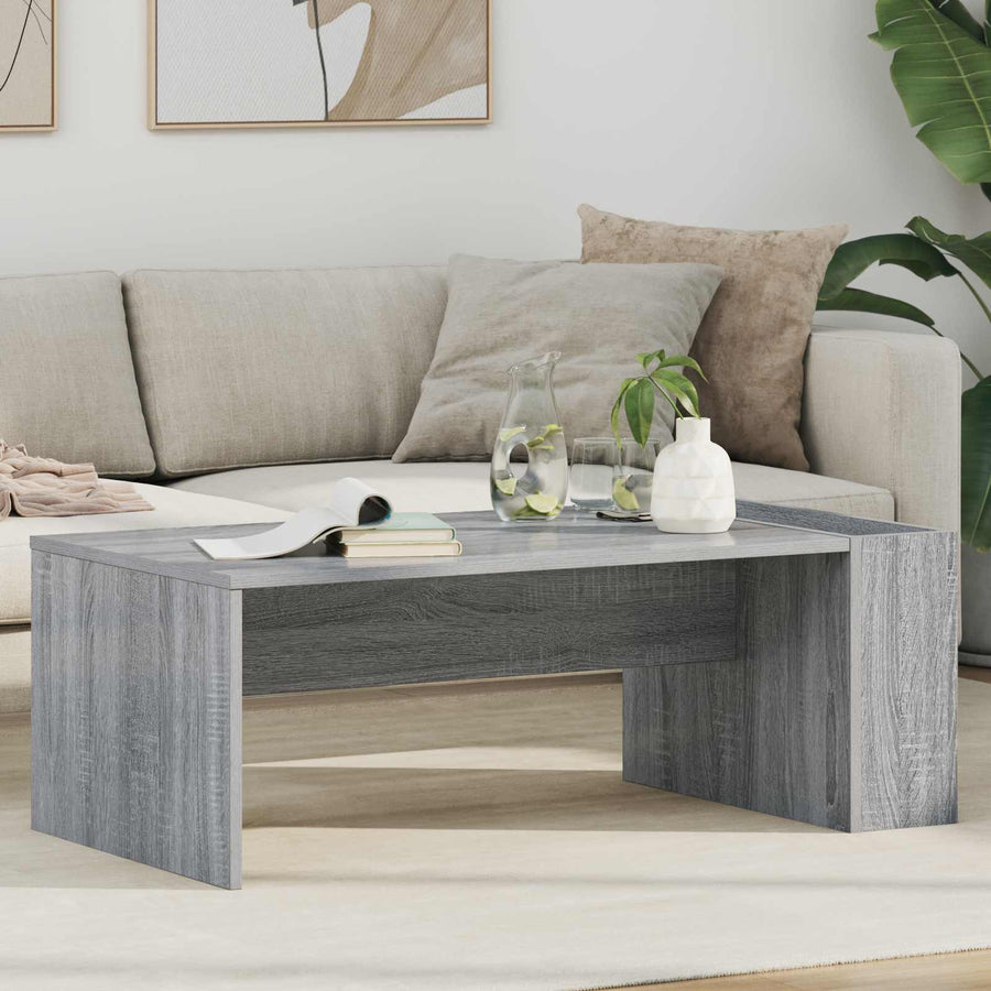 Salontafel Grijs Sonoma 95 x 50 x 34 cm Bewerkt hout