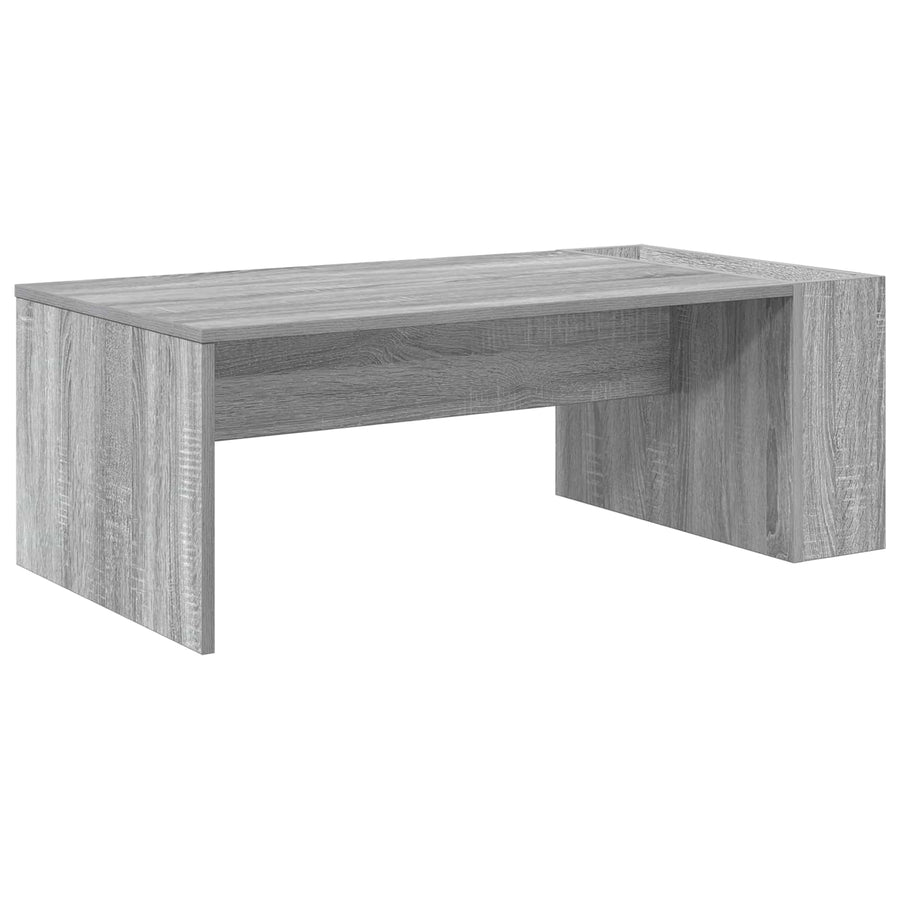 Salontafel Grijs Sonoma 95 x 50 x 34 cm Bewerkt hout