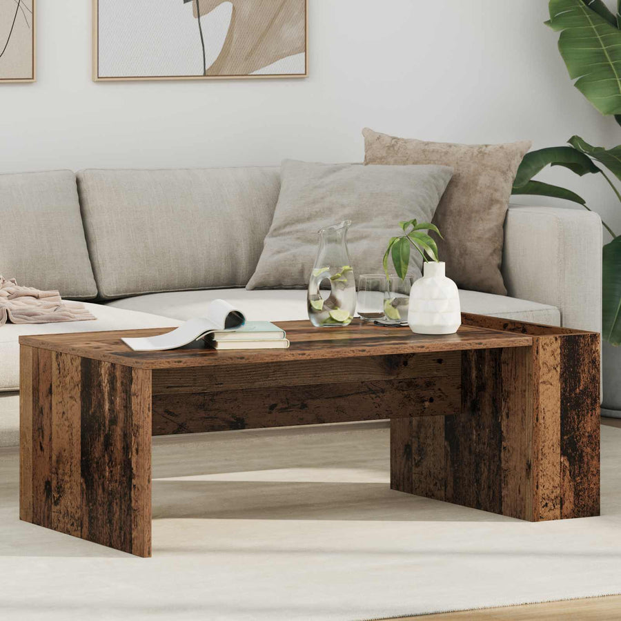 Salontafel Oudhout 95 x 50 x 34 cm Bewerkt hout