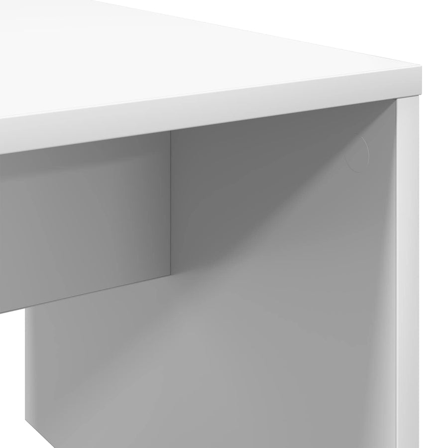 Salontafel Wit 90 x 45 x 35 cm Bewerkt hout