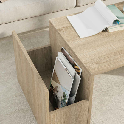 Salontafel Sonoma Eiken 90 x 45 x 35 cm Bewerkt hout