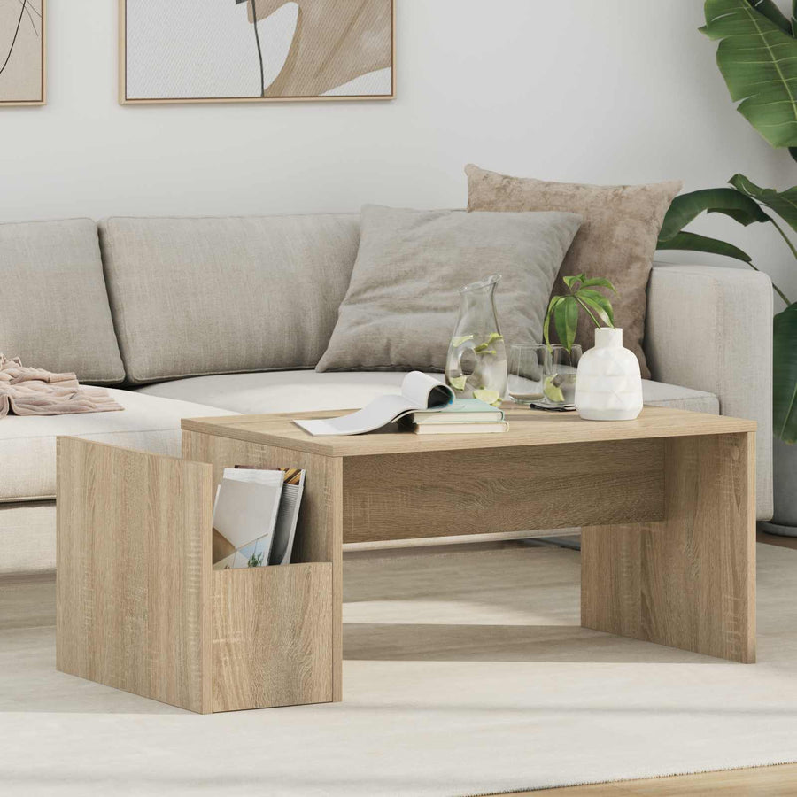 Salontafel Sonoma Eiken 90 x 45 x 35 cm Bewerkt hout