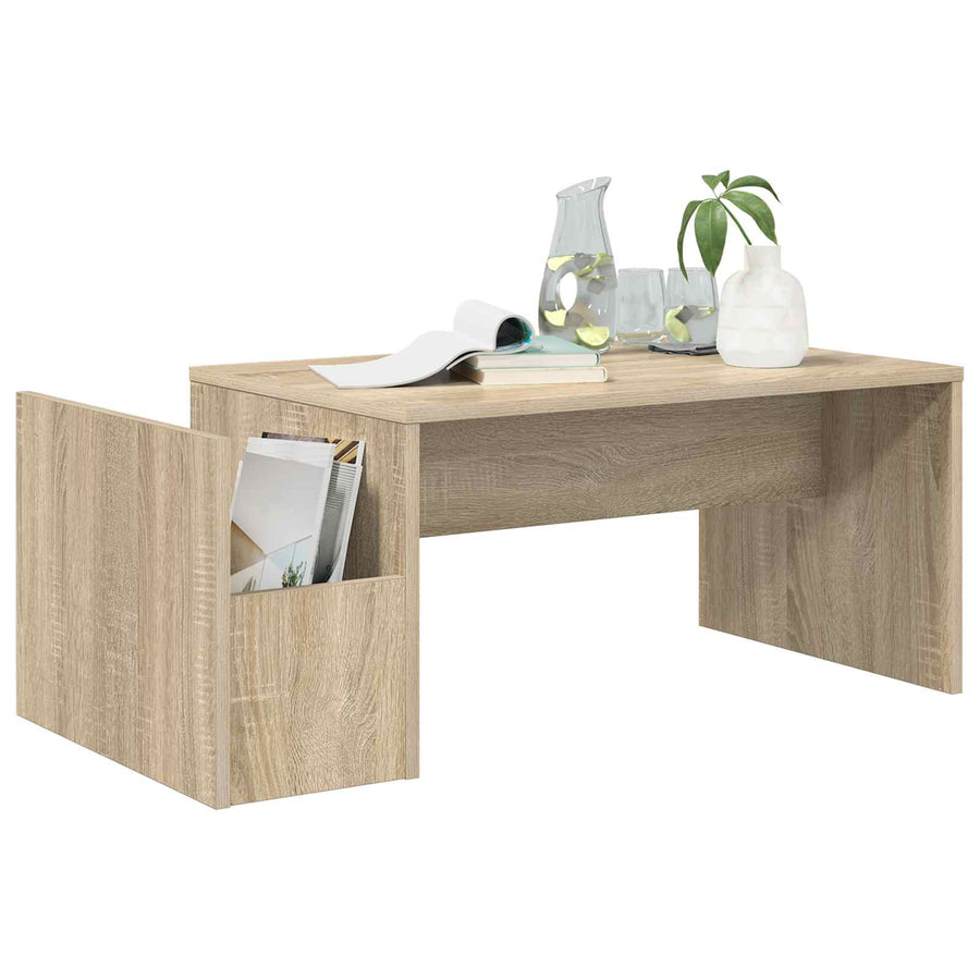 Salontafel Sonoma Eiken 90 x 45 x 35 cm Bewerkt hout