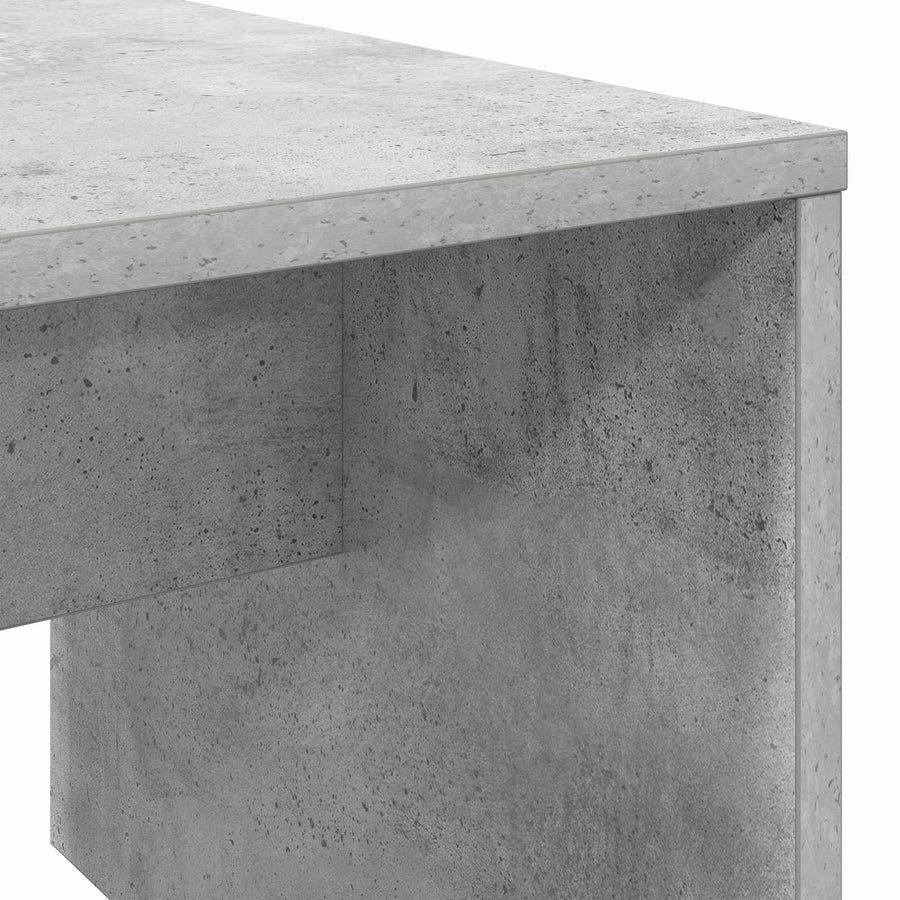 Salontafel Beton Grijs 90 x 45 x 35 cm Bewerkt hout