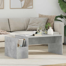 Salontafel Beton Grijs 90 x 45 x 35 cm Bewerkt hout