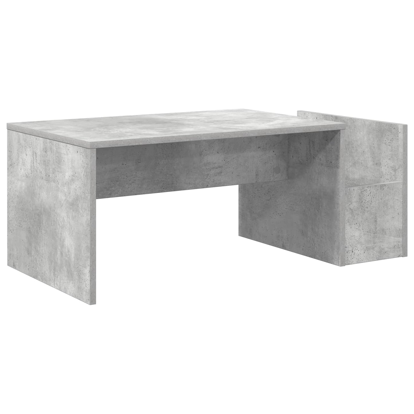 Salontafel Beton Grijs 90 x 45 x 35 cm Bewerkt hout