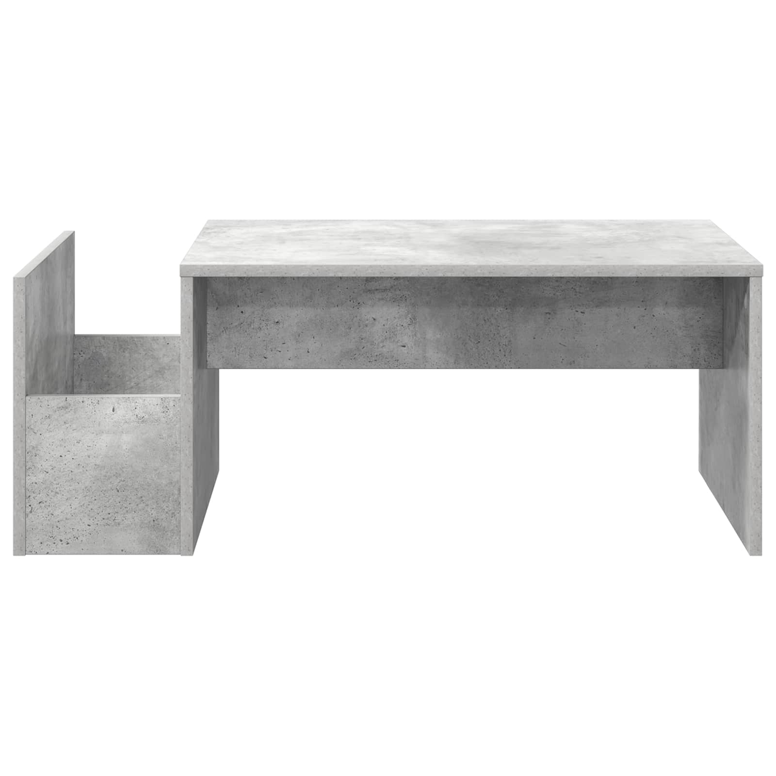 Salontafel Beton Grijs 90 x 45 x 35 cm Bewerkt hout
