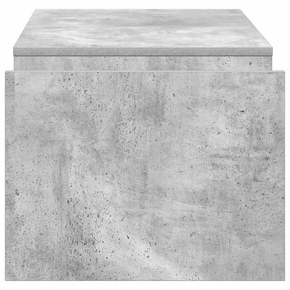 Salontafel Beton Grijs 90 x 45 x 35 cm Bewerkt hout