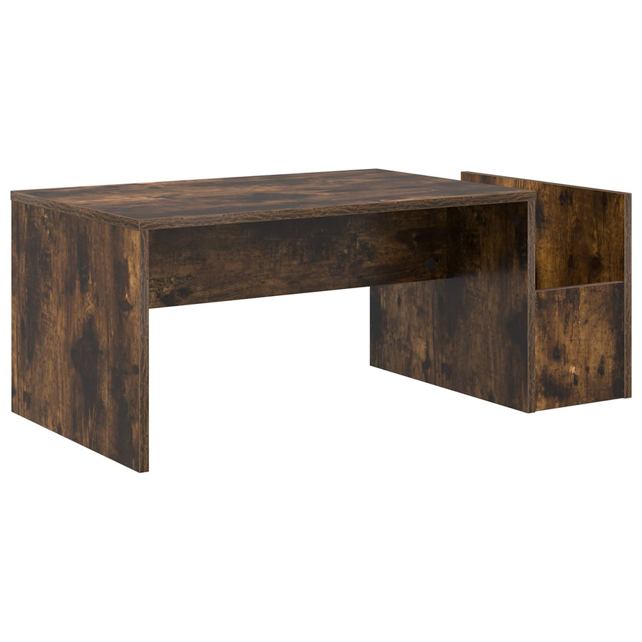 Salontafel Gerookt eiken 90 x 45 x 35 cm Bewerkt hout