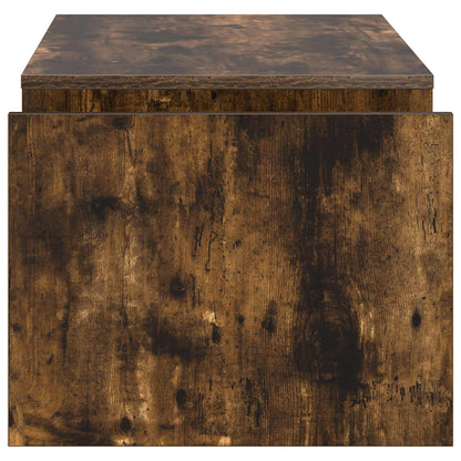 Salontafel Gerookt eiken 90 x 45 x 35 cm Bewerkt hout