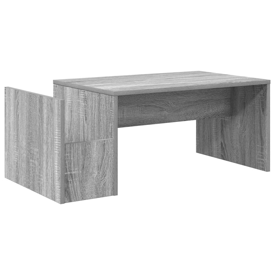 Salontafel Grijs Sonoma 90 x 45 x 35 cm Bewerkt hout