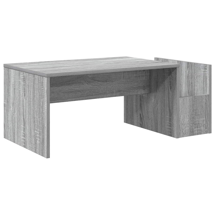 Salontafel Grijs Sonoma 90 x 45 x 35 cm Bewerkt hout