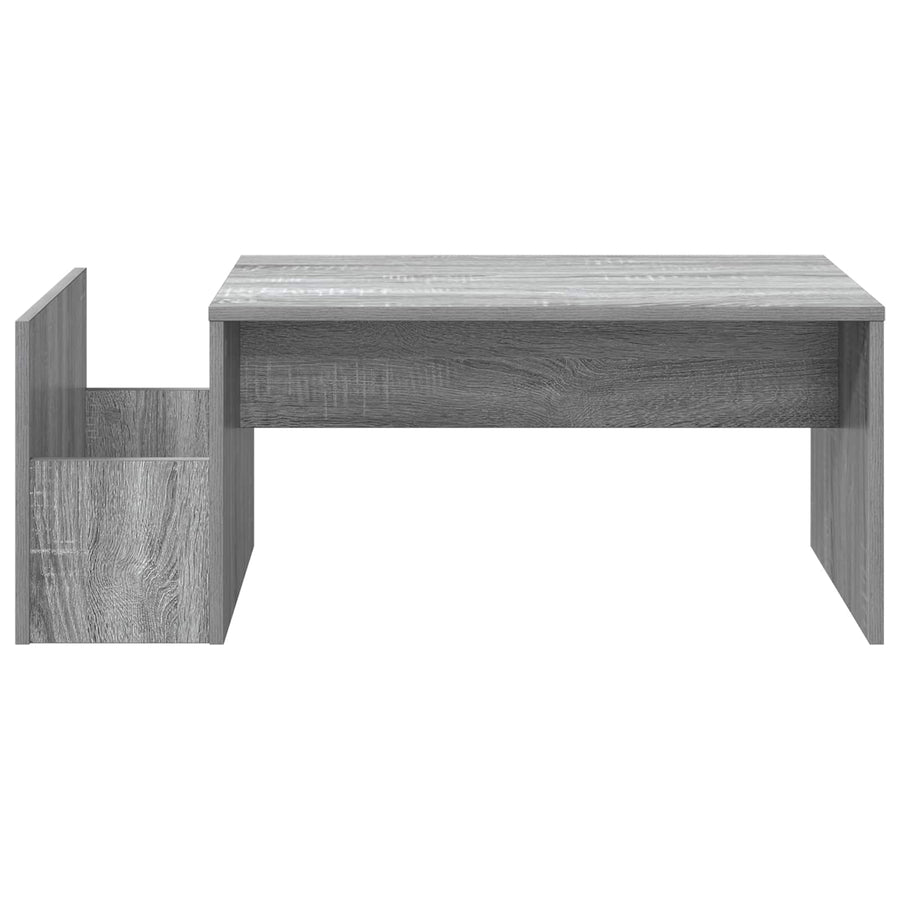 Salontafel Grijs Sonoma 90 x 45 x 35 cm Bewerkt hout