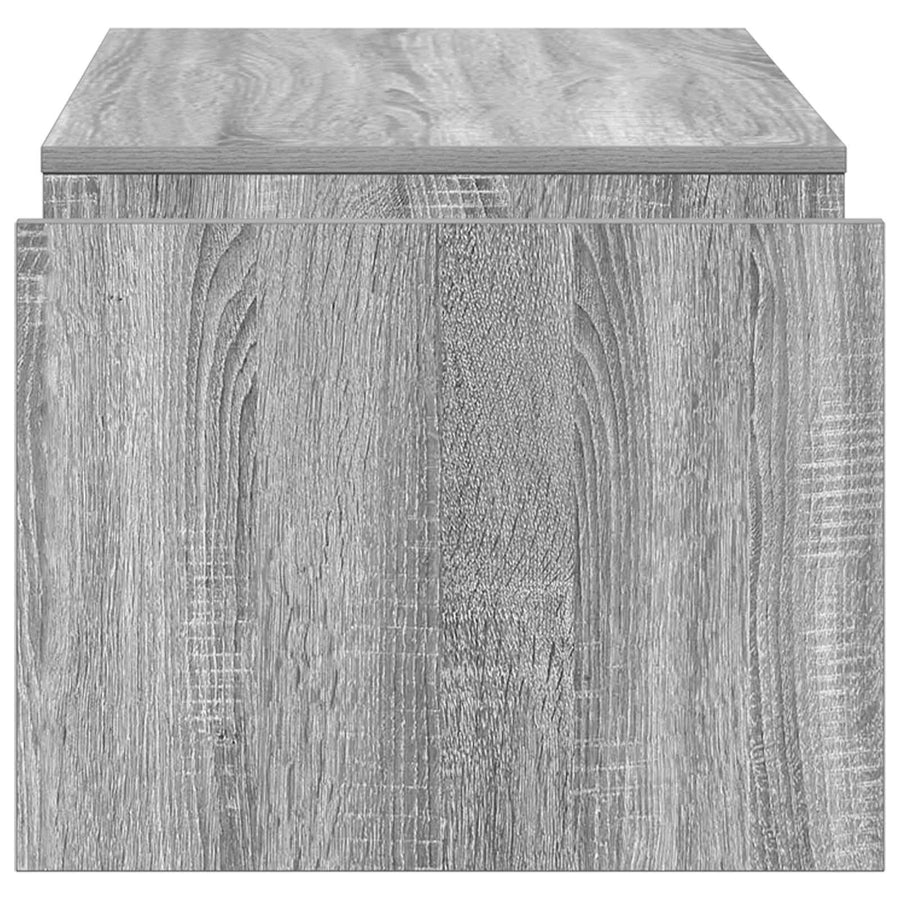 Salontafel Grijs Sonoma 90 x 45 x 35 cm Bewerkt hout