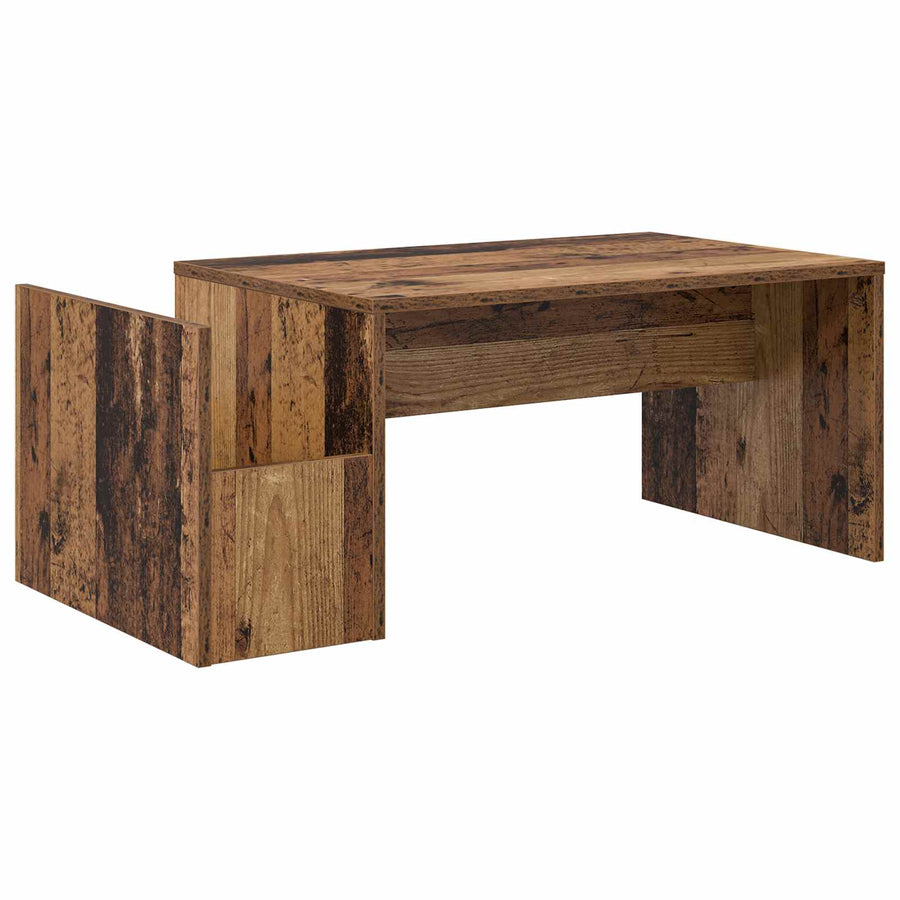 Salontafel Oudhout 90 x 45 x 35 cm Bewerkt hout