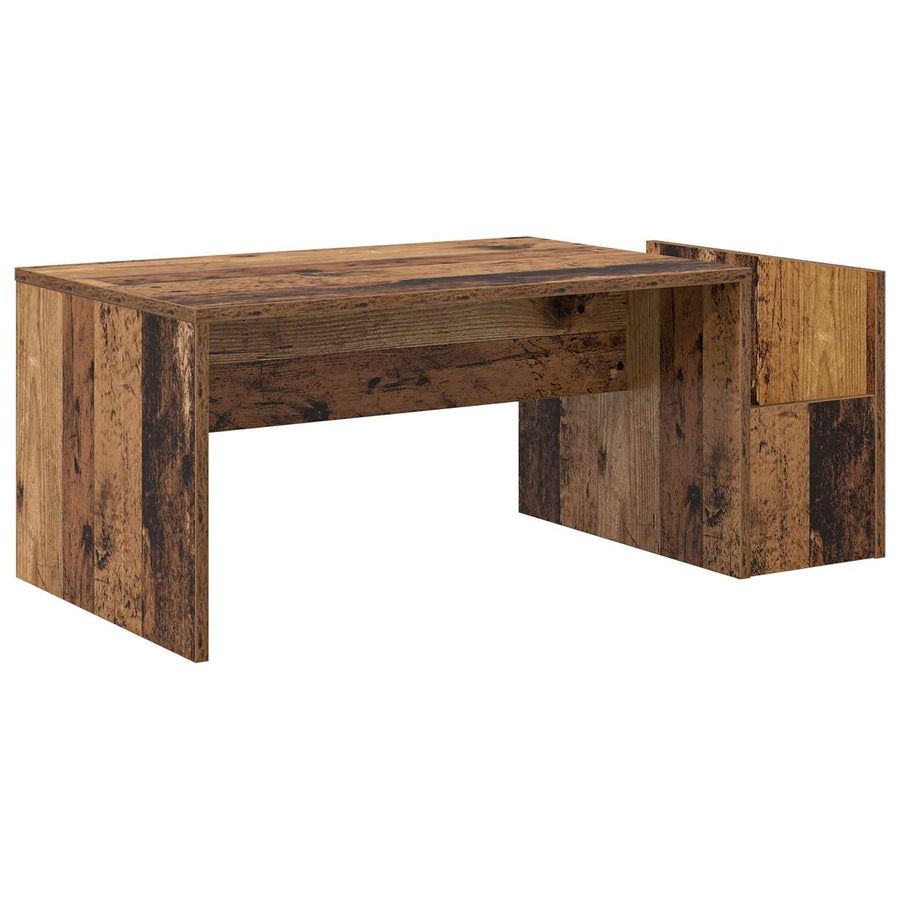 Salontafel Oudhout 90 x 45 x 35 cm Bewerkt hout