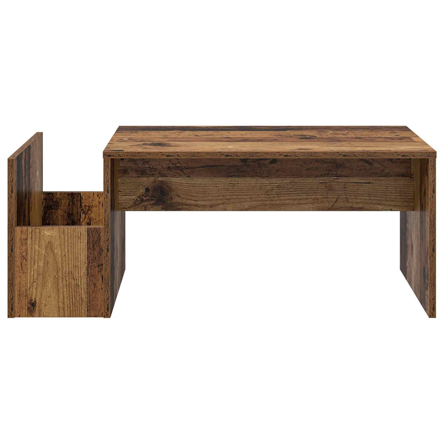 Salontafel Oudhout 90 x 45 x 35 cm Bewerkt hout