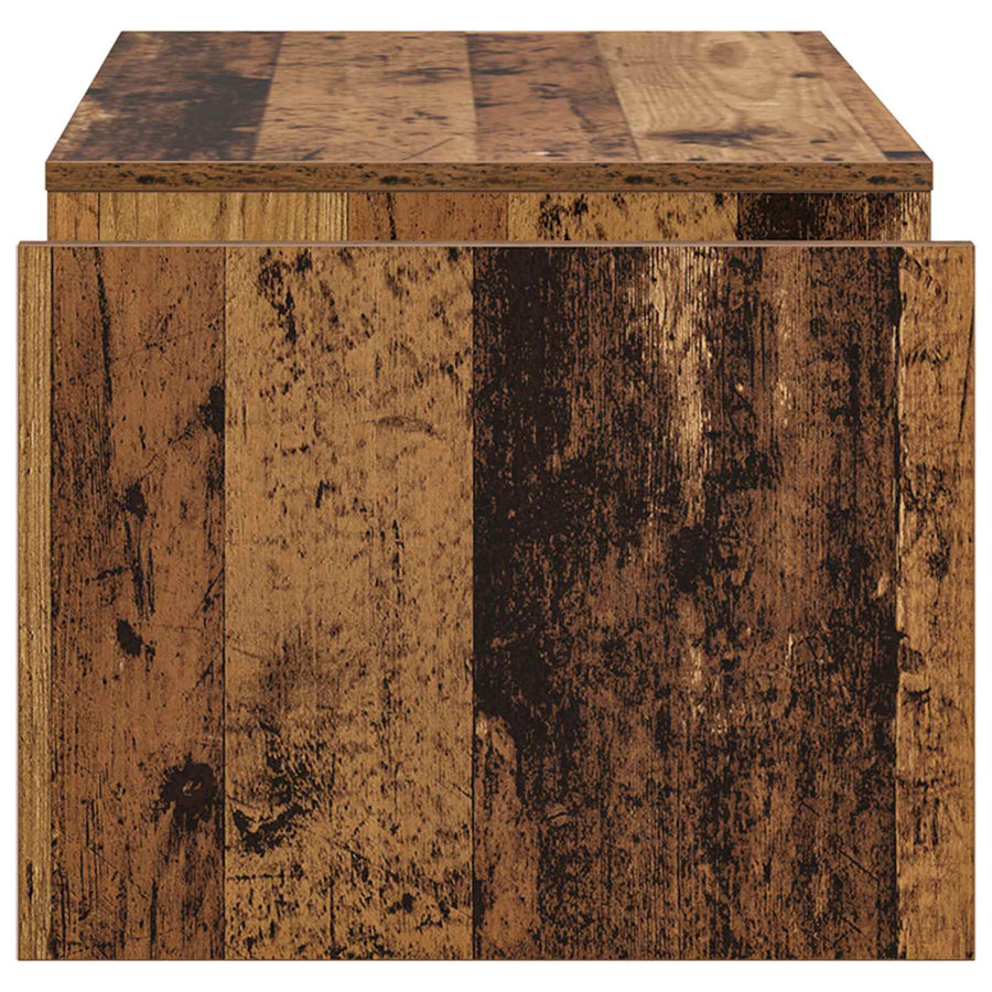 Salontafel Oudhout 90 x 45 x 35 cm Bewerkt hout