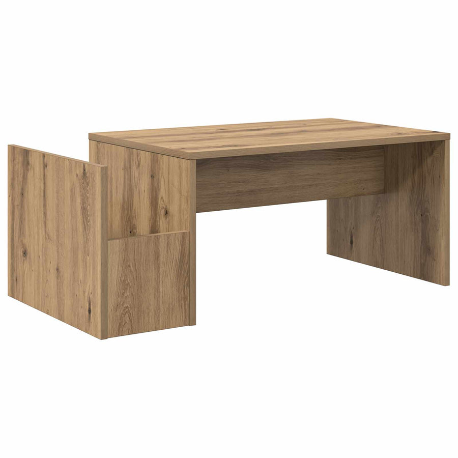 Salontafel Artisan Eiken 90 x 45 x 35 cm Bewerkt hout