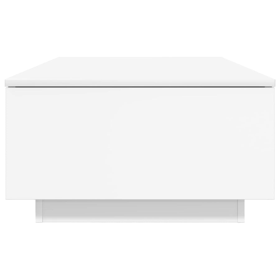 Salontafel met lade met opslag Wit 95 x 55 x 31 cm Bewerkt hout