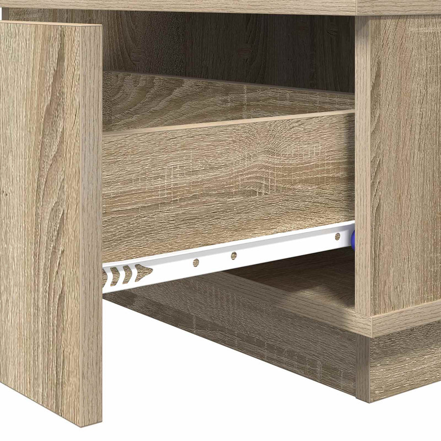 Salontafel met lade Sonoma Eiken 95 x 55 x 31 cm Bewerkt hout