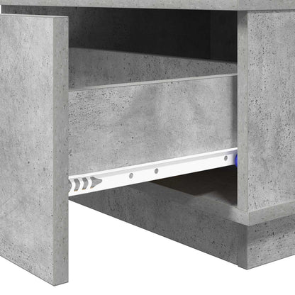 Salontafel met lade Beton Grijs 95 x 55 x 31 cm Bewerkt hout