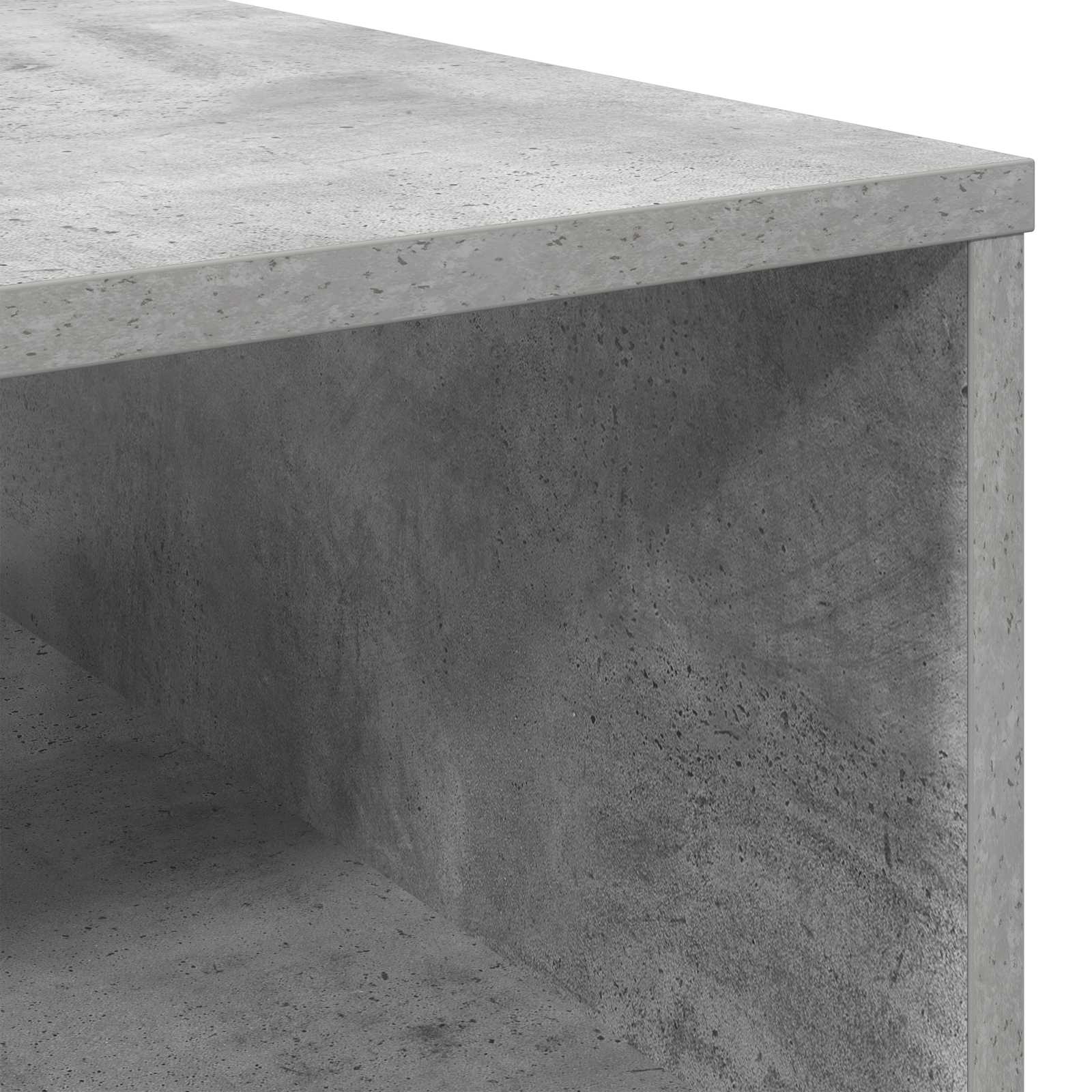Salontafel met lade Beton Grijs 95 x 55 x 31 cm Bewerkt hout