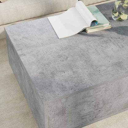Salontafel met lade Beton Grijs 95 x 55 x 31 cm Bewerkt hout