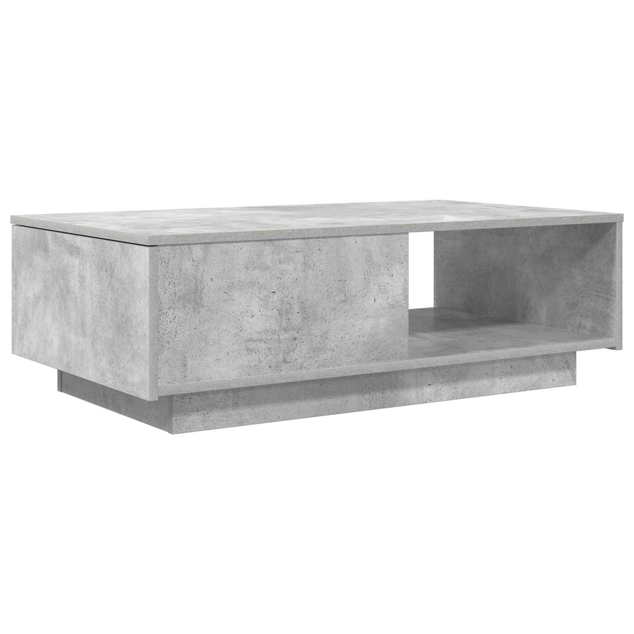 Salontafel met lade Beton Grijs 95 x 55 x 31 cm Bewerkt hout