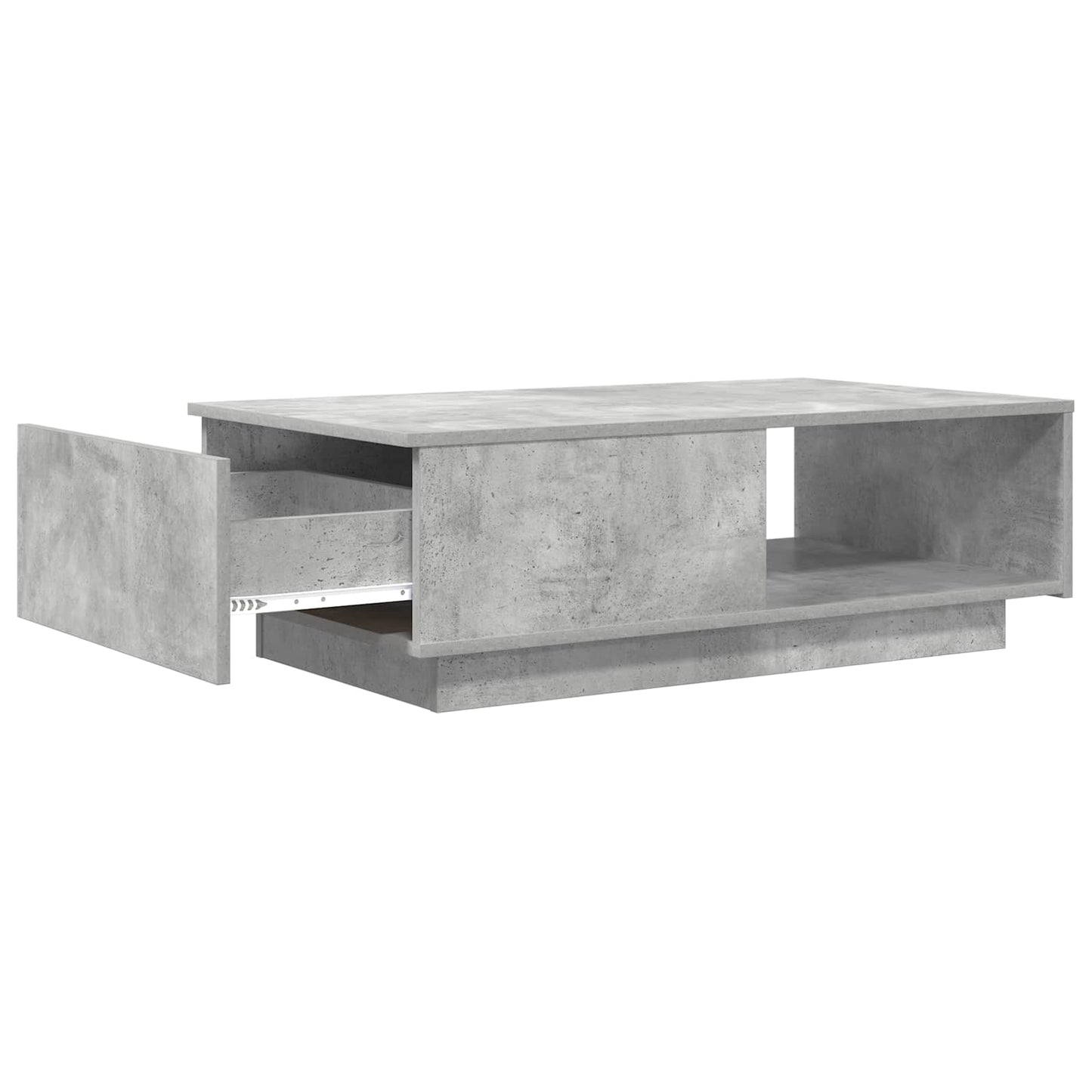 Salontafel met lade Beton Grijs 95 x 55 x 31 cm Bewerkt hout