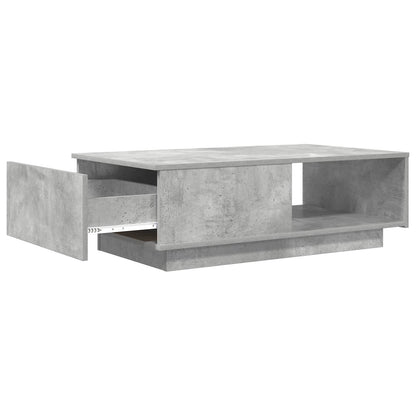 Salontafel met lade Beton Grijs 95 x 55 x 31 cm Bewerkt hout