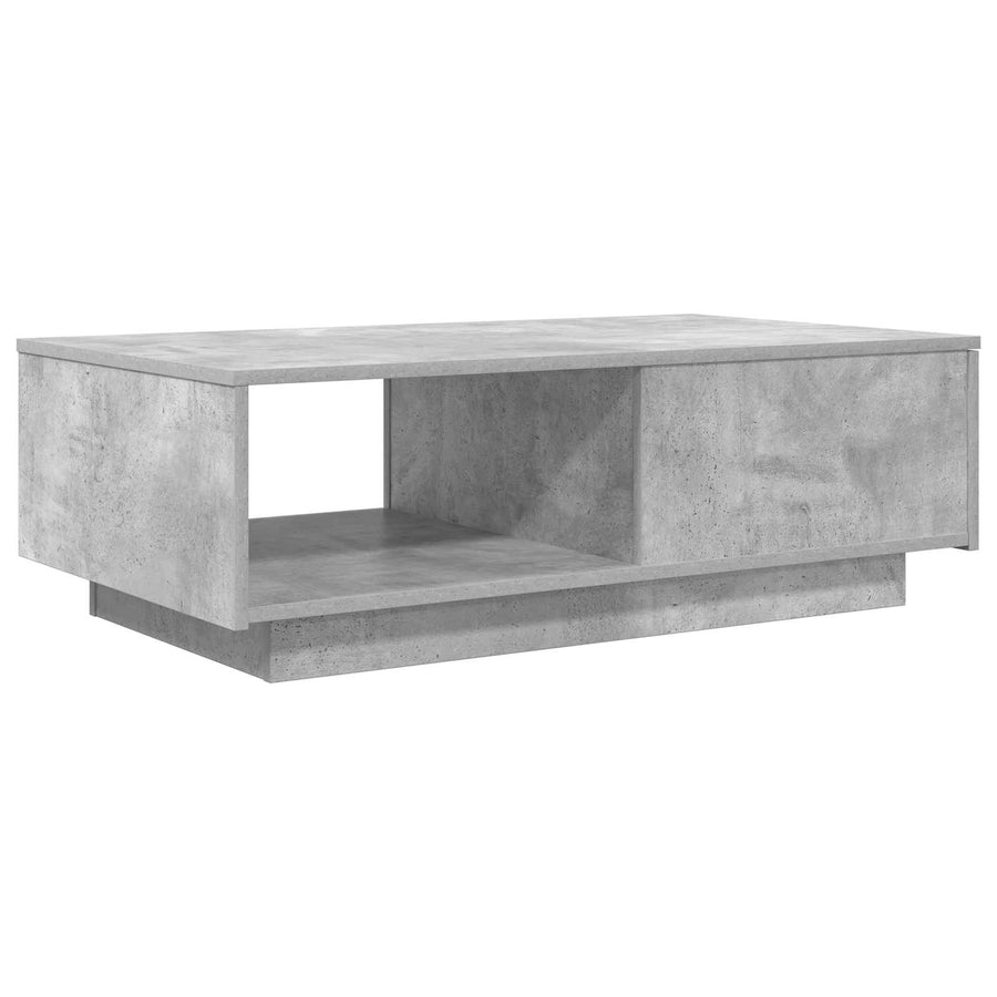 Salontafel met lade Beton Grijs 95 x 55 x 31 cm Bewerkt hout