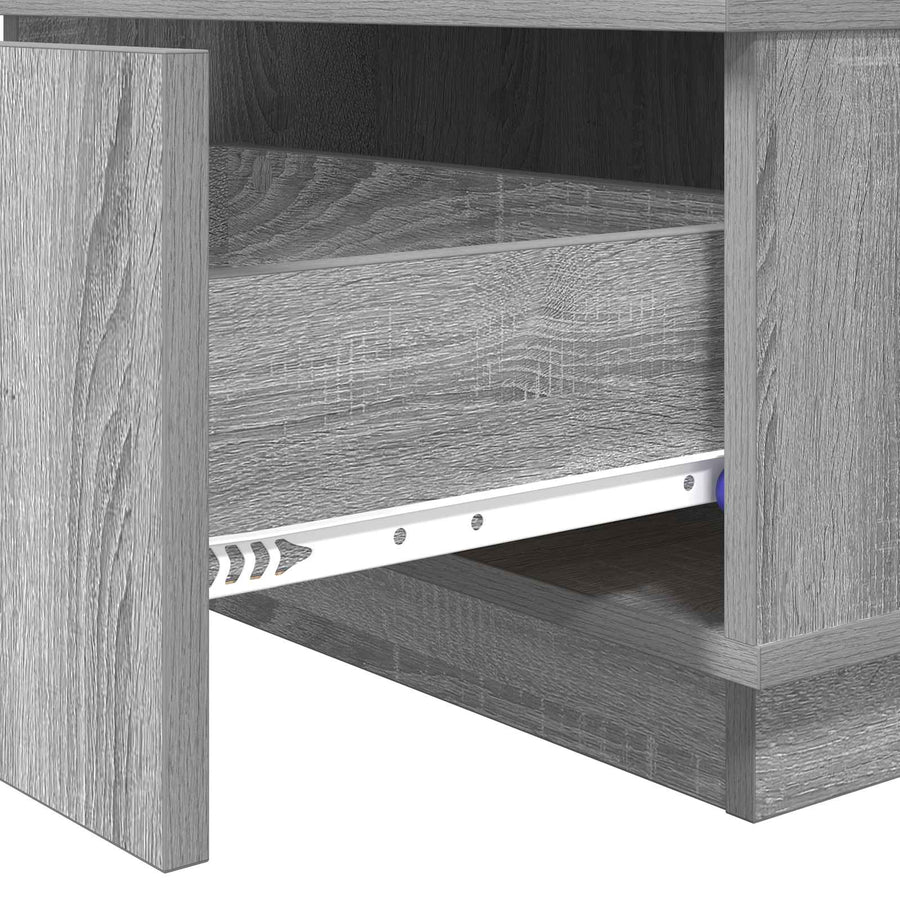 Salontafel met lade Grijs Sonoma 95 x 55 x 31 cm Bewerkt hout