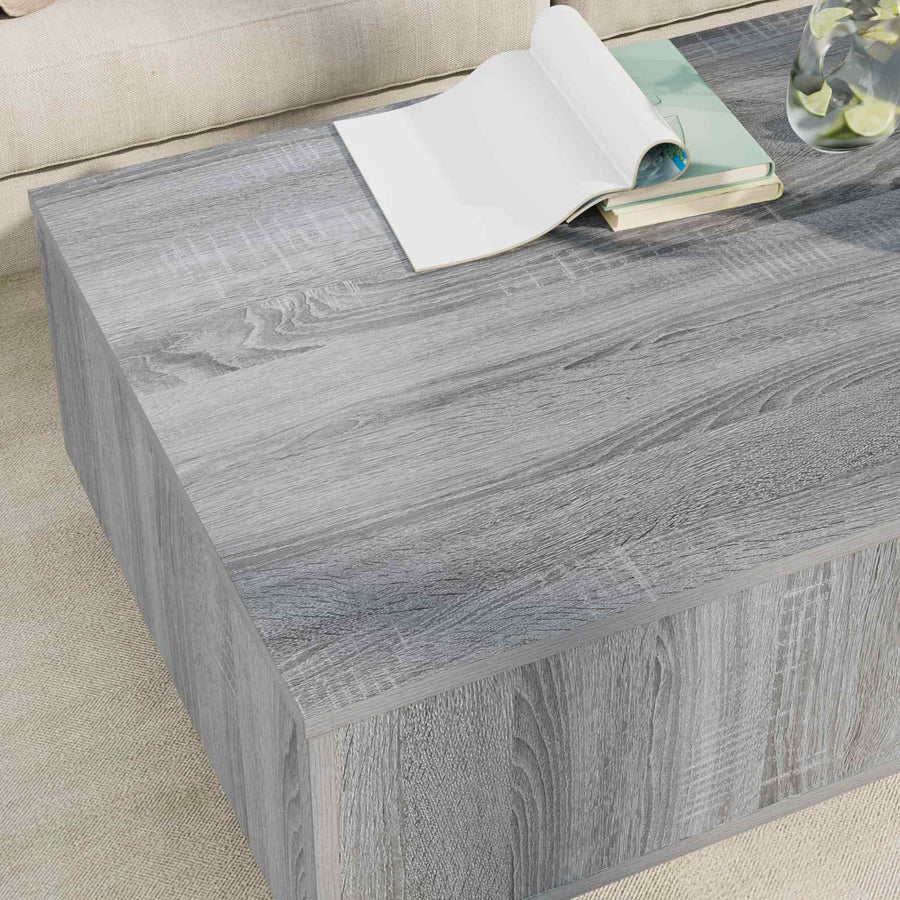 Salontafel met lade Grijs Sonoma 95 x 55 x 31 cm Bewerkt hout