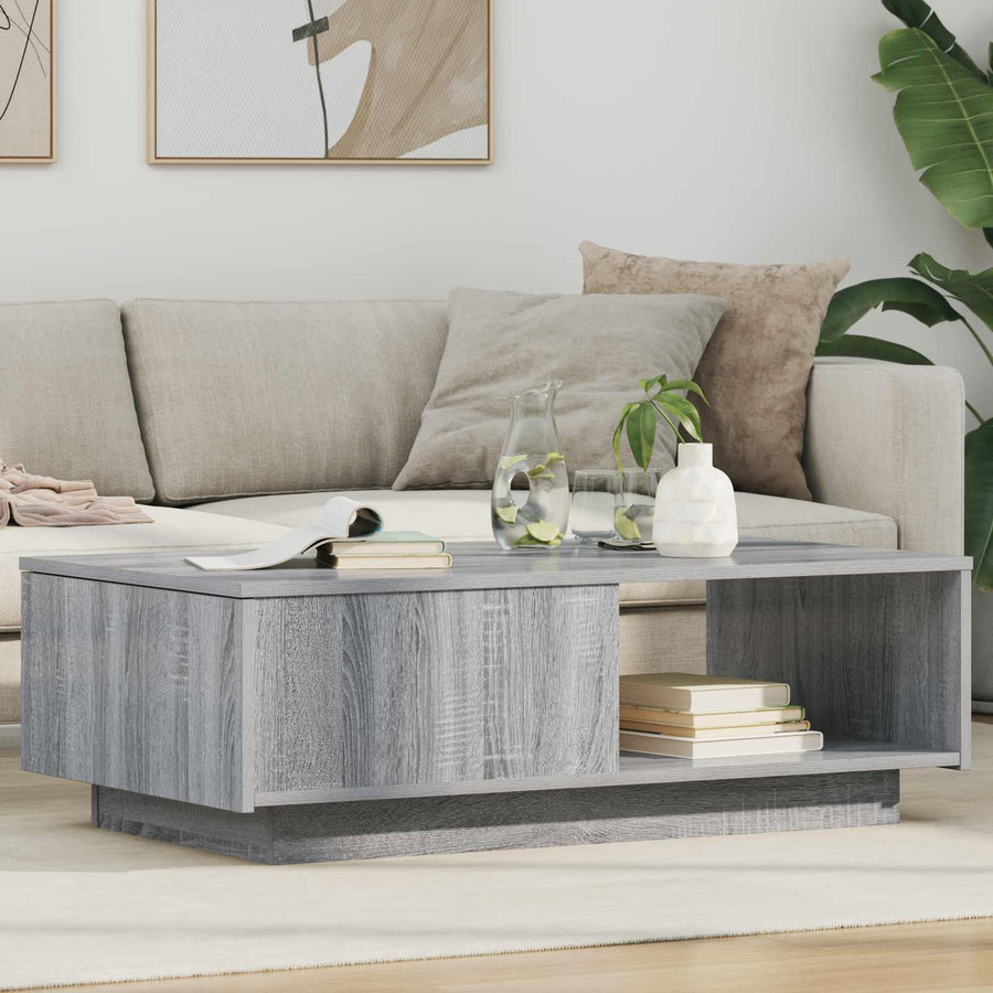 Salontafel met lade Grijs Sonoma 95 x 55 x 31 cm Bewerkt hout