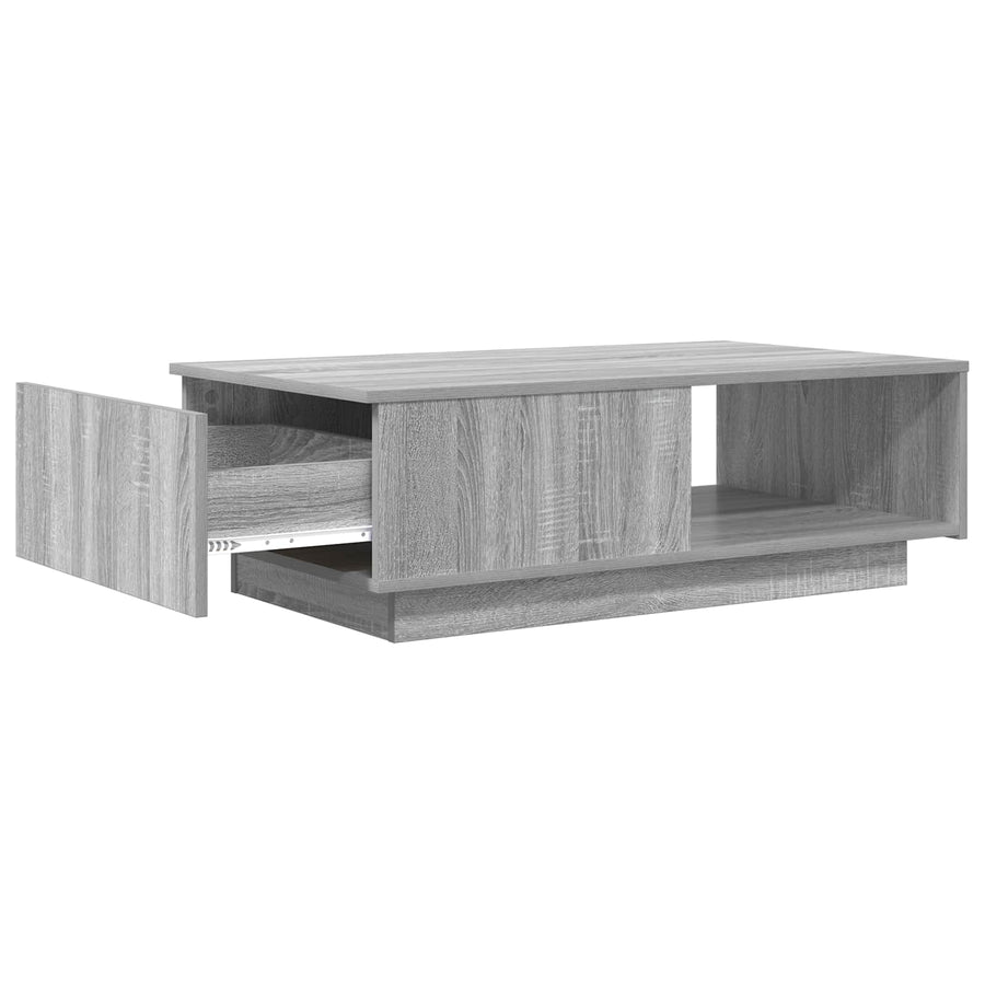 Salontafel met lade Grijs Sonoma 95 x 55 x 31 cm Bewerkt hout