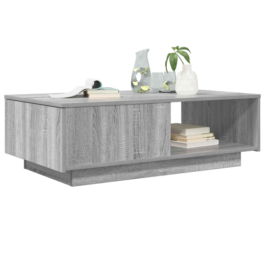 Salontafel met lade Grijs Sonoma 95 x 55 x 31 cm Bewerkt hout