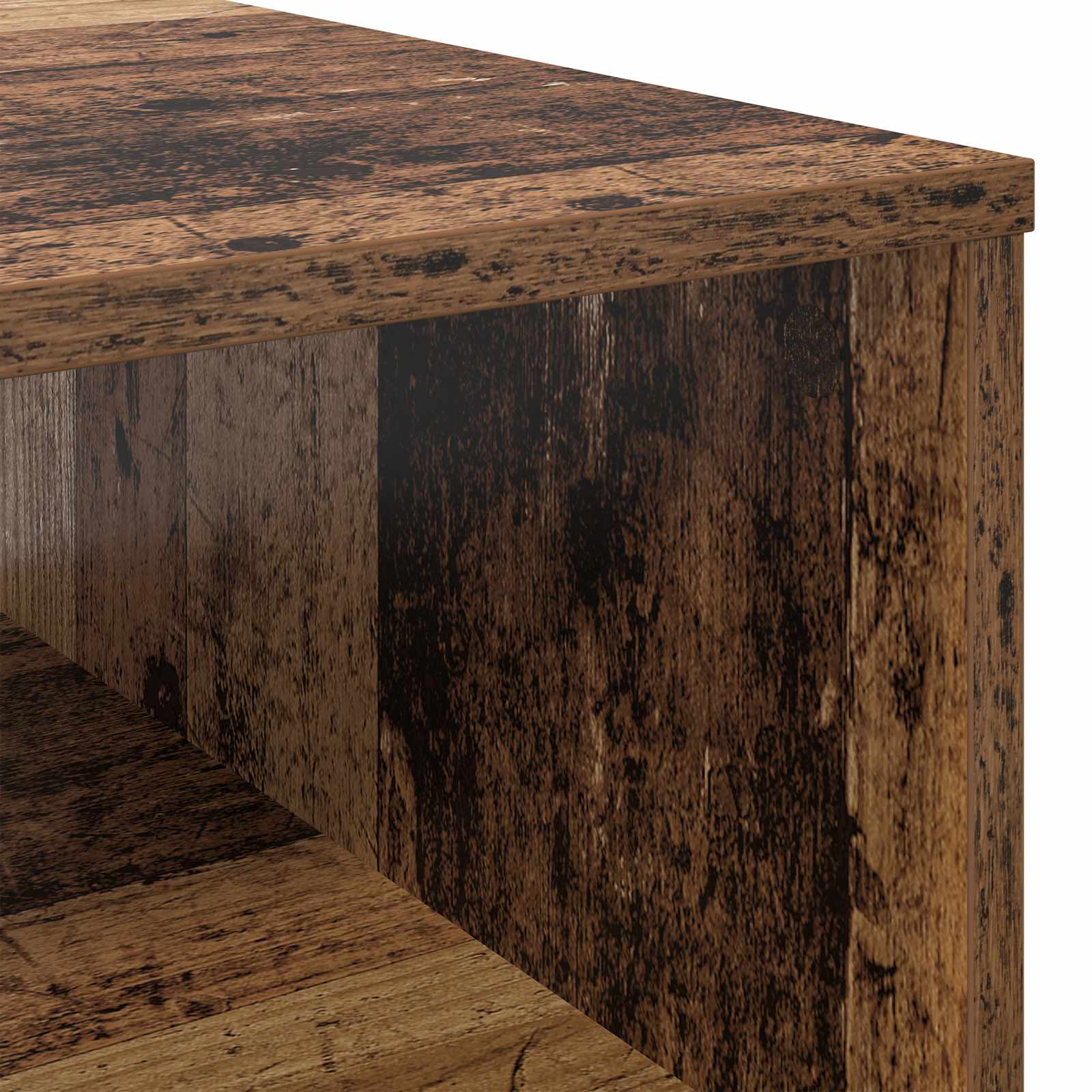 Salontafel met lade Oudhout 95 x 55 x 31 cm Bewerkt hout