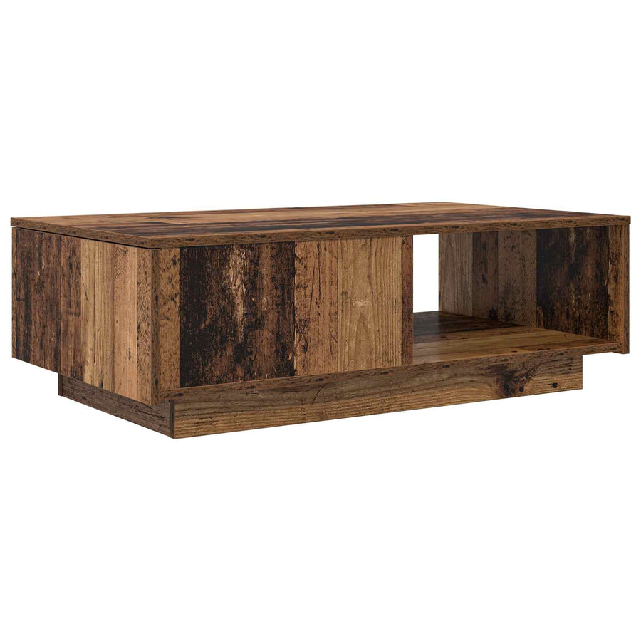 Salontafel met lade Oudhout 95 x 55 x 31 cm Bewerkt hout