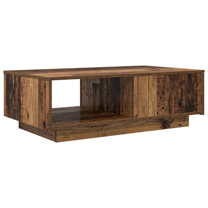 Salontafel met lade Oudhout 95 x 55 x 31 cm Bewerkt hout