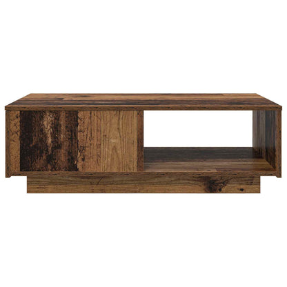 Salontafel met lade Oudhout 95 x 55 x 31 cm Bewerkt hout