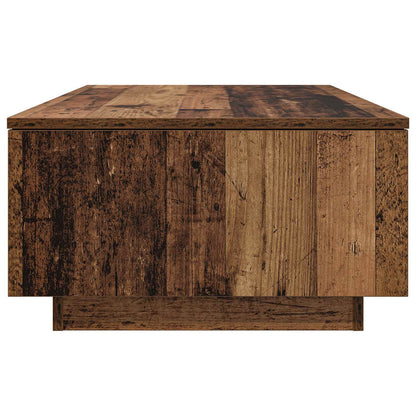 Salontafel met lade Oudhout 95 x 55 x 31 cm Bewerkt hout