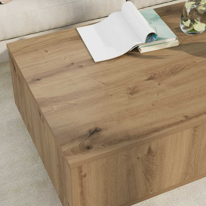Salontafel met lade Artisan Eiken 95 x 55 x 31 cm Bewerkt hout