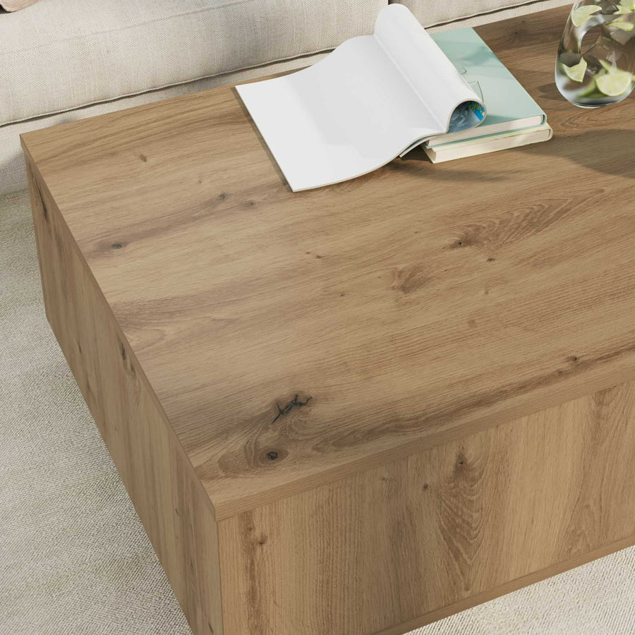 Salontafel met lade Artisan Eiken 95 x 55 x 31 cm Bewerkt hout
